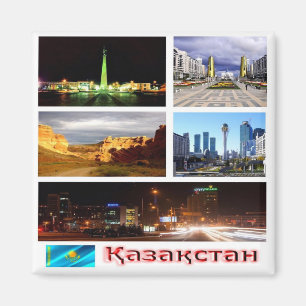 zKZ007 KAZAKHSTAN mosaic, Asia, Fridge Magnet