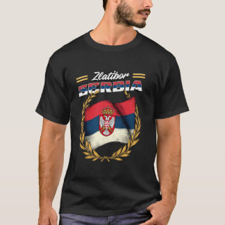Zlatibor Serbia Souvenir Srbija Flag T-Shirt