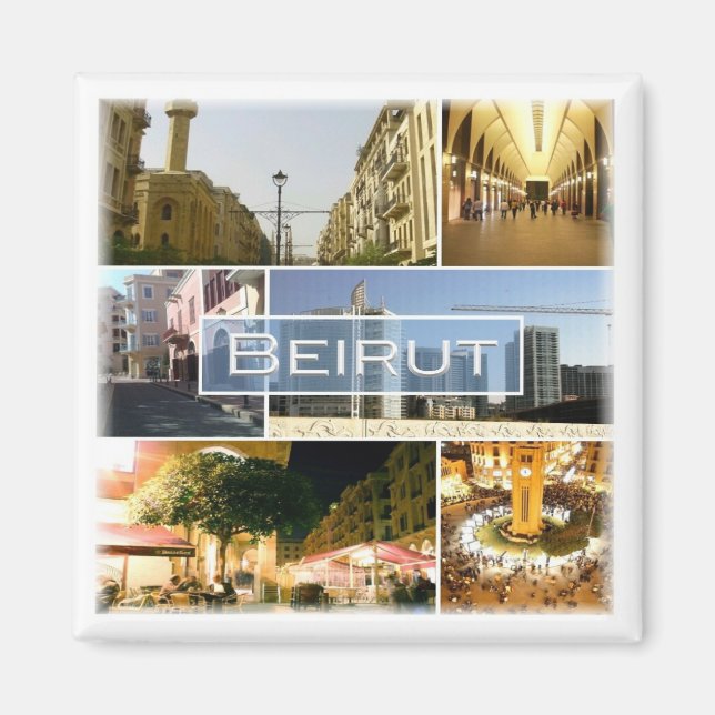 zLB003 BEIRUT, Lebanon, Asia. Fridge Magnet (Front)