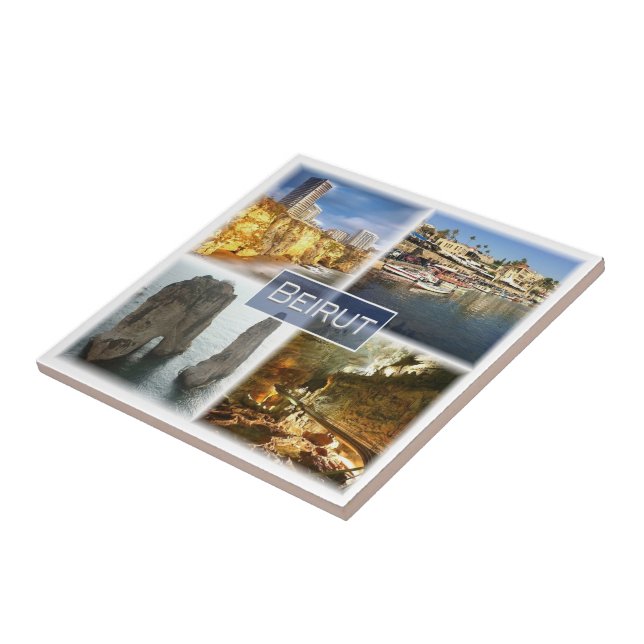 zLB004 BEIRUT, Lebanon, Asia, Ceramic Tile (Side)
