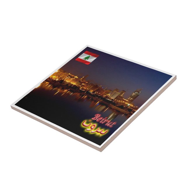 zLB009 BEIRUT, Lebanon, Asia, Ceramic Tile (Side)