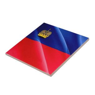 zLI002 LIECHTENSTEIN  wafig FLAG - Fridge Magnet K Ceramic Tile