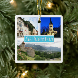 zLI003 VADUZ Liechtenstein, Ceramic Ornament