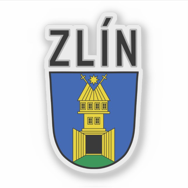 Zlín coat of arms, Czech Republic Sticker (Front)