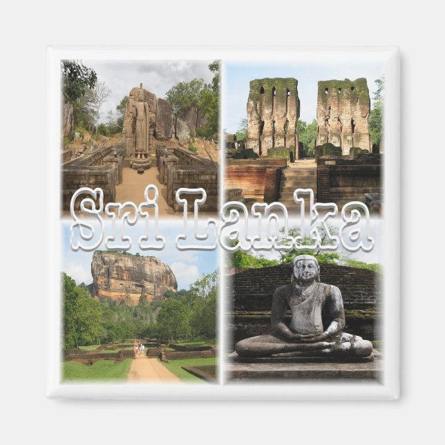 zLK006 SRI LANKA collage, Asia, Fridge Magnet (Front)