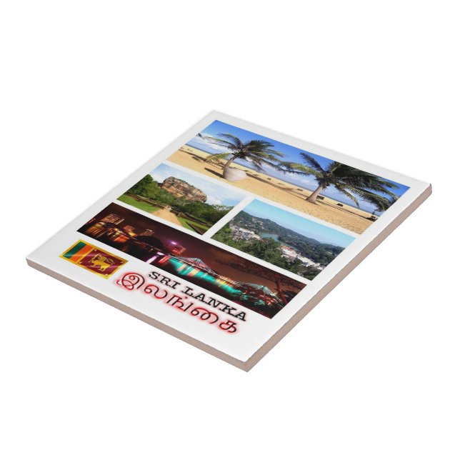 zLK009 SRI LANKA potpourri, Asia, Ceramic Tile (Side)