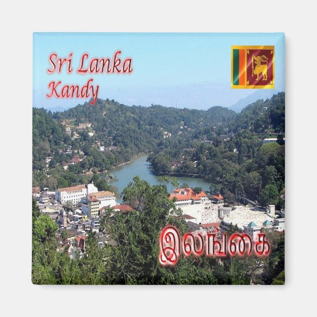 zLK010 KANDY LAKE, Sri Lanka, Asia, Fridge  Magnet (Front)