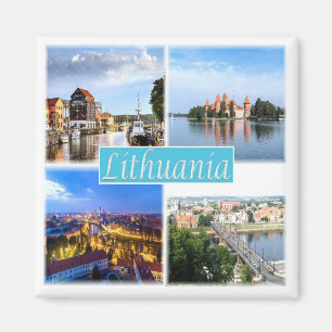 zLT003 LITHUANIA, Europe, Fridge Magnet