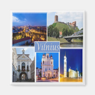 zLT005 VILNIUS Europe, Fridge Magnet