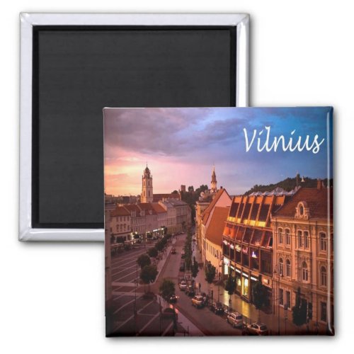 zLT009 VILNIUS Lithuania Europe Fridge Magnet