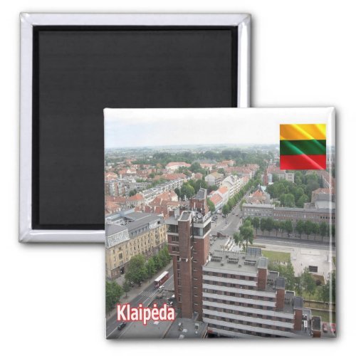 zLT013 KLAIPEDA  Lithuania Fridge Magnet