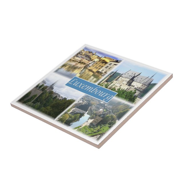zLU003 LUXEMBOURG, Europe, Ceramic Tile (Side)