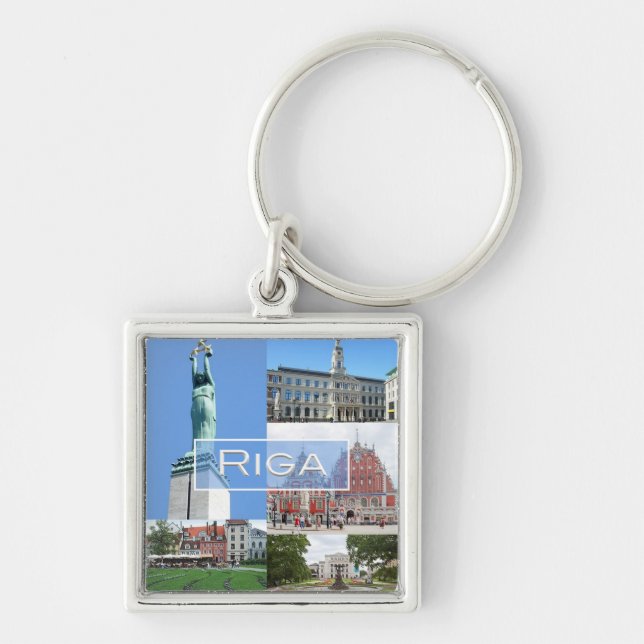 zLV004 RIGA, Republika of Latvia, Europe, Keychain (Front)