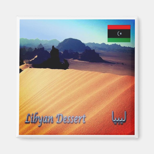 zLY009 LIBYA, Desert, Africa, Fridge Magnet (Front)