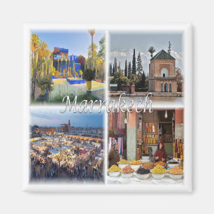 zMA017 MARRAKECH mosaic, Morocco, Africa, Fridge Magnet