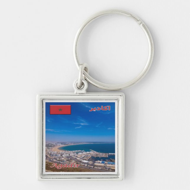 zMA026 AGADIR, Morocco, Africa, Keychain (Front)