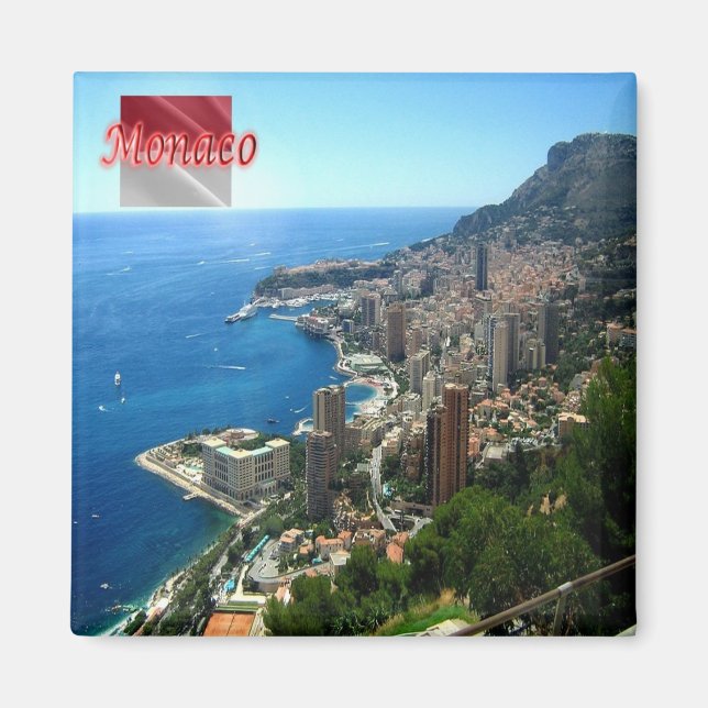 zMC010 PRINCIPALITY OF MONACO, view Magnet (Front)