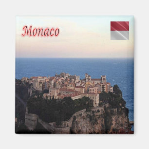 zMC023 VILLE MONACO wiew, Fridge Magnet