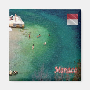 zMC030 MONACO the sea, Europe, Fridge Magnet