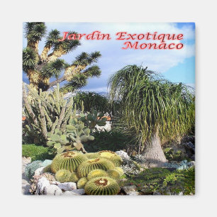 zMC047 EXOTIC GARDEN, Monaco, Fridge Magnet