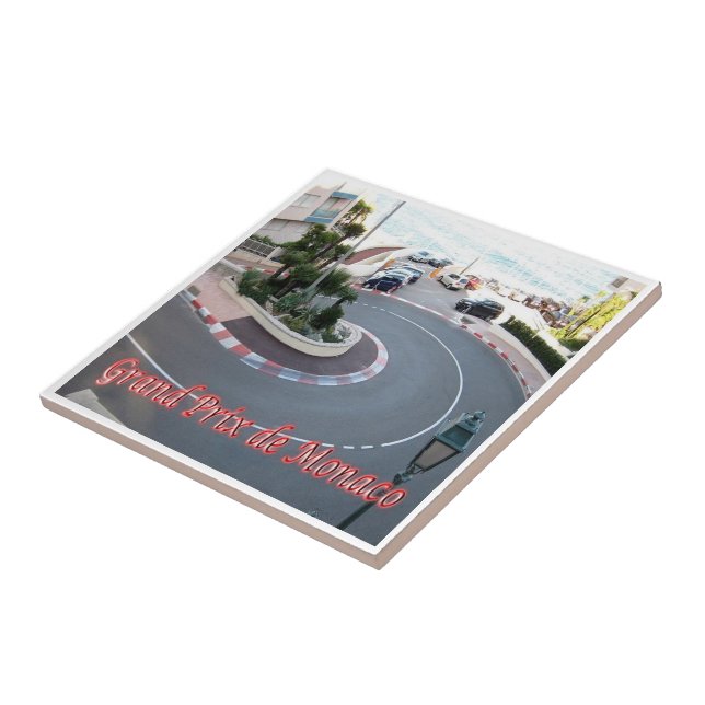 zMC051 GRAND PRIX, Monaco, Ceramic Tile (Side)