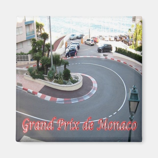 zMC051 GRAND PRIX, Monaco, Fridge Magnet (Front)