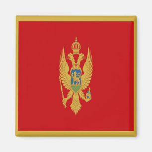 zME001 Montenegrin FLAG, Montenegro, Fridge Magnet