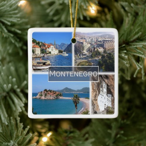 zME003 MONTENEGRO Europe Ceramic Ornament