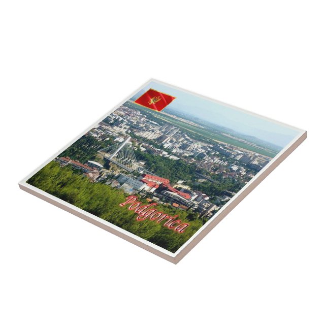 zME011 PODGORICA Ljubovic Hill River Moraca Ceramic Tile (Side)