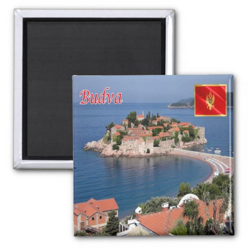 zME019 BUDVA SVETI STEFAN Montenegro Fridge Magnet