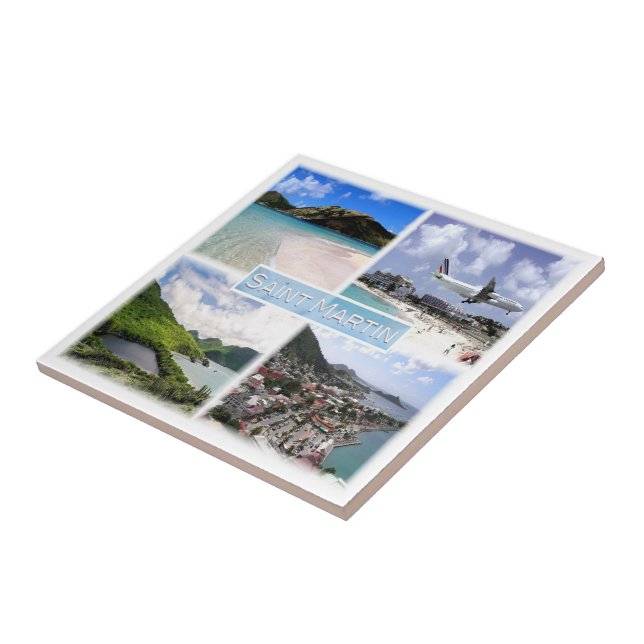 zMF003 SAINT MARTIN, Mosaic, America, Ceramic Tile (Side)