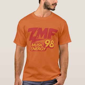 ZMF 98 Music Energy T-Shirt – Bold Retro Radio Pow