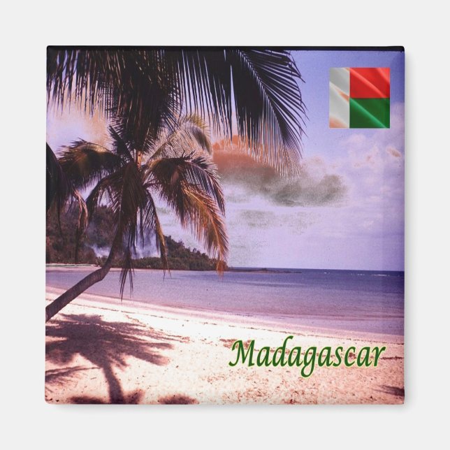 zMG007 MADAGASCAR, Beach, Africa, Fridge Magnet (Front)