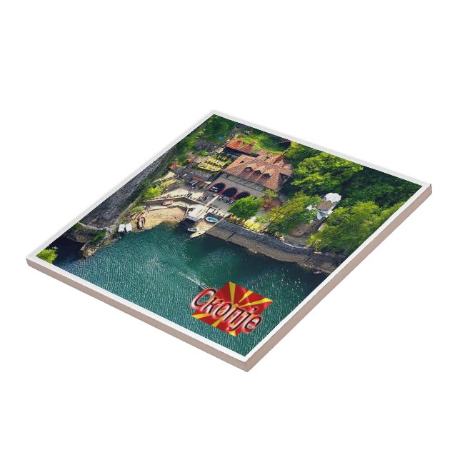 zMK004 SKOPJE MATKA, North Macedonia, Ceramic Tile (Side)