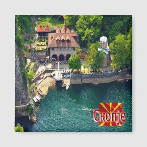 zMK004 SKOPJE MATKA North Macedonia Fridge Magnet