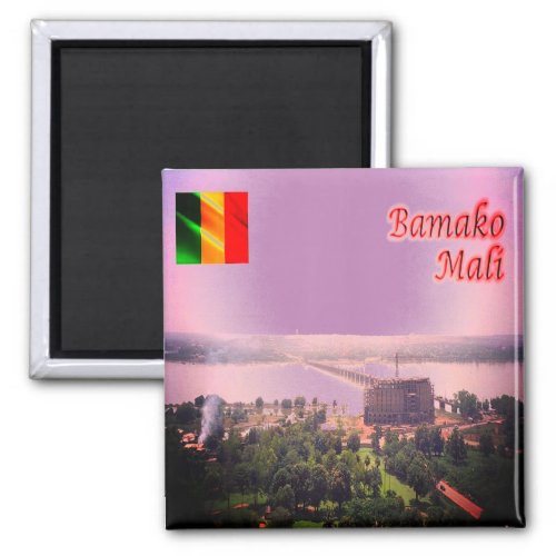 zML003 MALI Bamako Bridge Africa Fridge Magnet