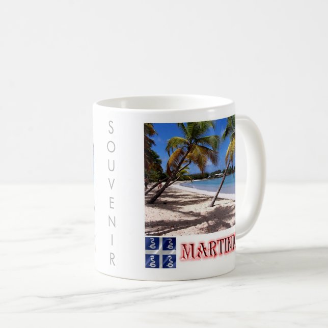 zMQ005 MARTINIQUE, LES SALINES Beach, Coffee Mug (Front Right)