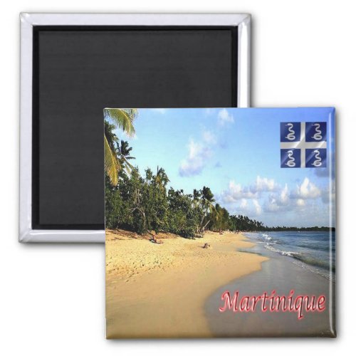 zMQ010 MARTINIQUE Les Salines Beach Fridge Magnet