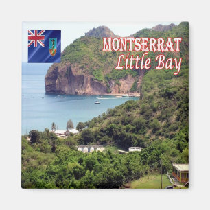 zMS005 MONTSERRAT, Little Bay, America, Fridge Magnet