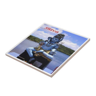 zMU004 MAURITIUS, God Shiva, Africa, Ceramic Tile