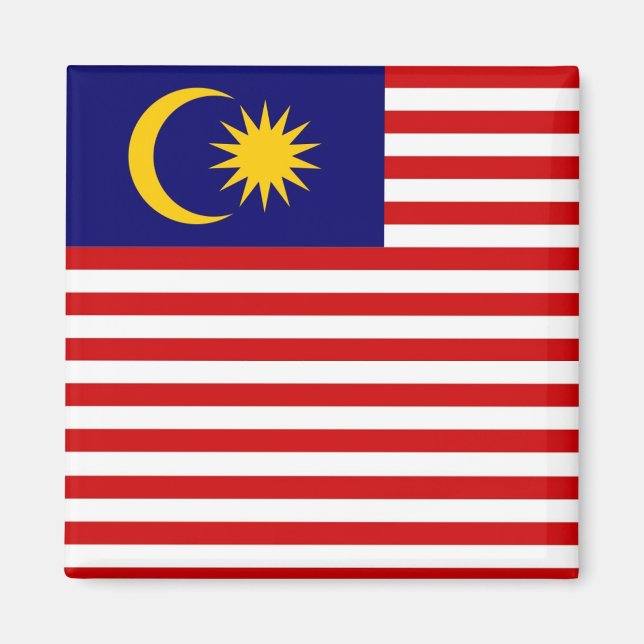 zMY001 Malaysian FLAG Malaysia, Fridge Magnet (Front)
