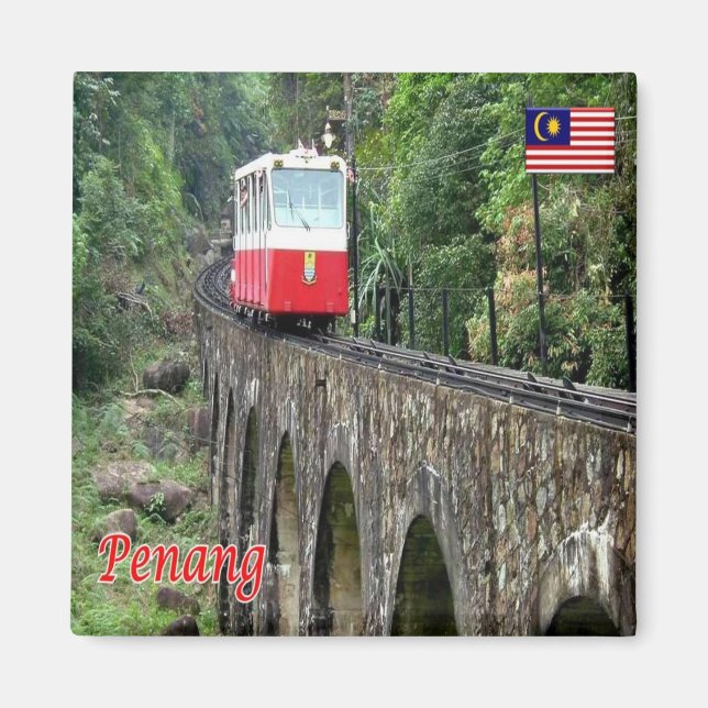 zMY018 Hill Funicular Railway PENANG, Malaysia, Magnet (Front)