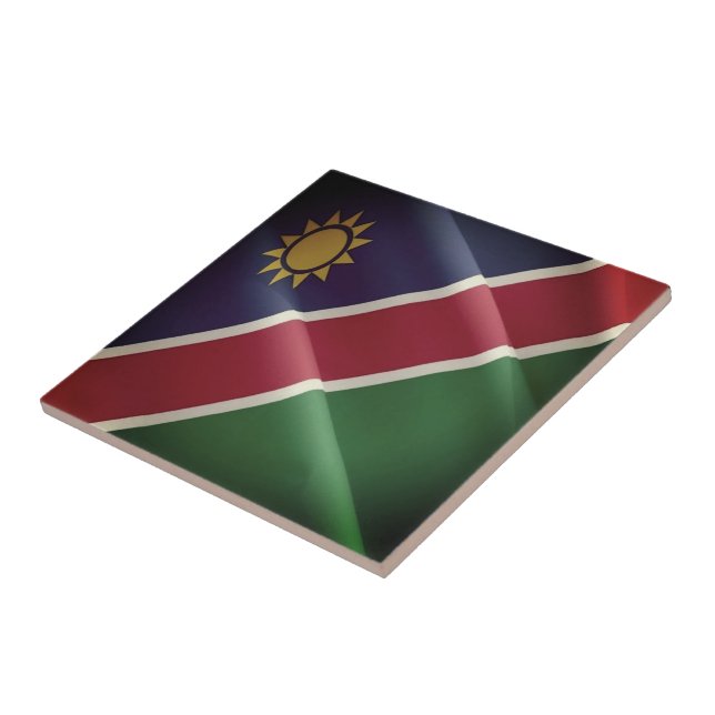 zNA002 NAMIBIA, Waving Flag, Africa, Ceramic Tile (Side)