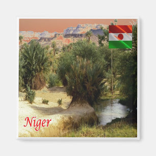 zNE008 NIGER, Oasis Bilma, Africa, Fridge Magnet