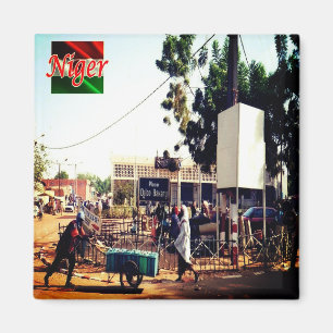 zNE009 NIGER, Place Djibo Bakary Walraven, Fridge Magnet