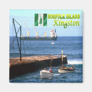 zNF004 KINGSTON, NORFOLK ISLAND, Oceania, Fridge Magnet