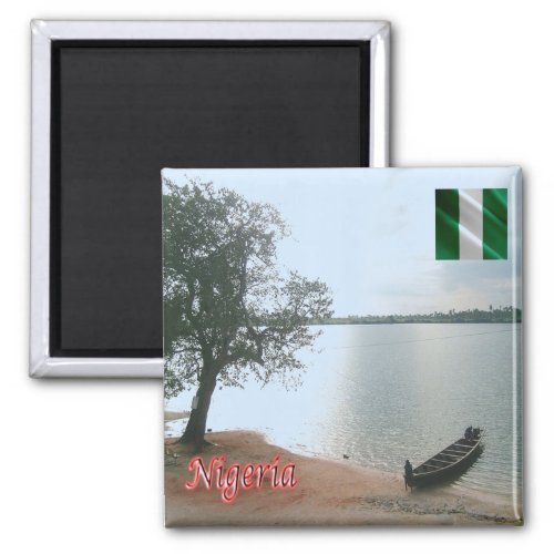 zNG008 NIGERIA Oguta Lake Cropped Africa Fridge Magnet