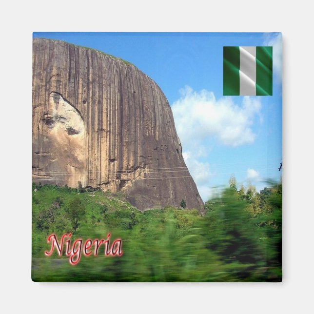 zNG010 NIGERIA, Zumarock, Africa, Fidge Magnet (Front)