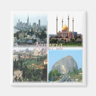 zNG012 NIGERIA, Mosaic, Africa, Fridge Magnet