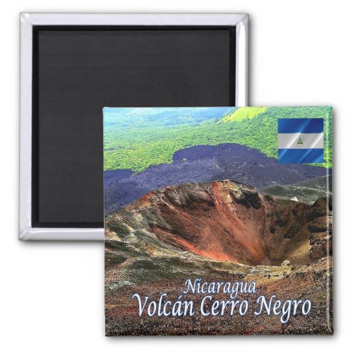 zNI007 VOLCANO CERRO NEGRO Nicaragua Fridge Magnet